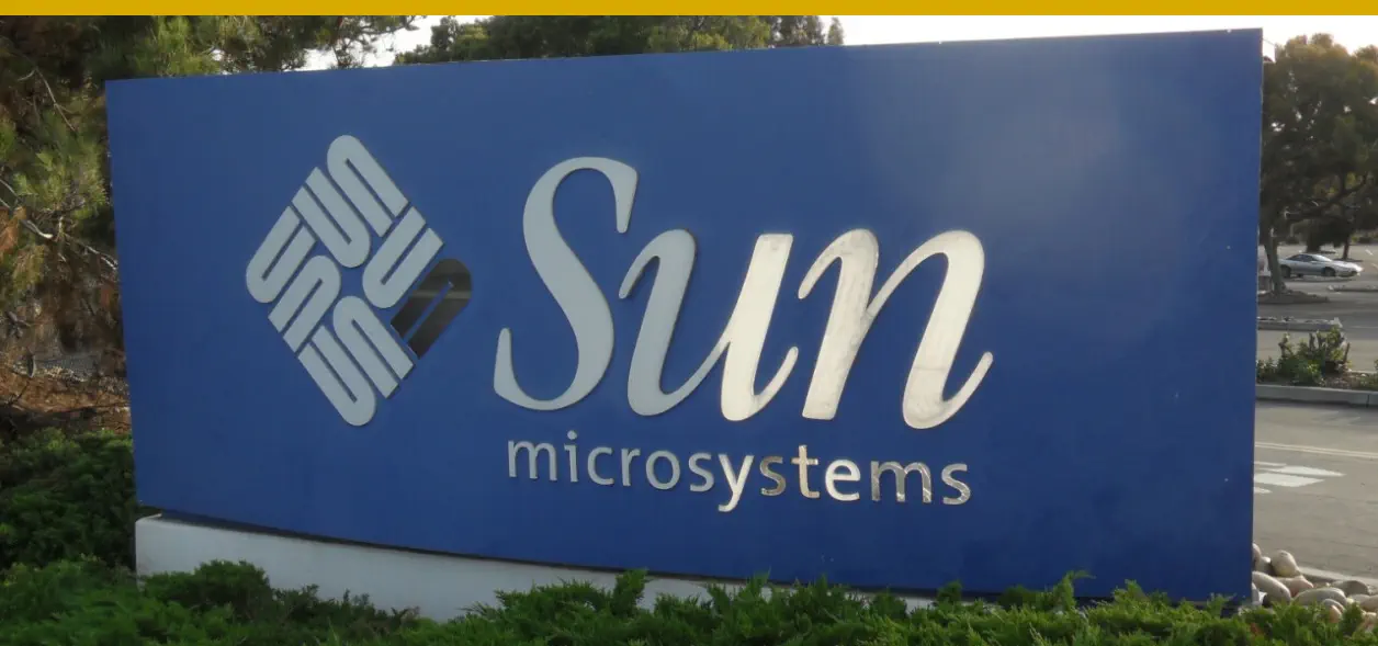 Logo giratorio sun microsystems
