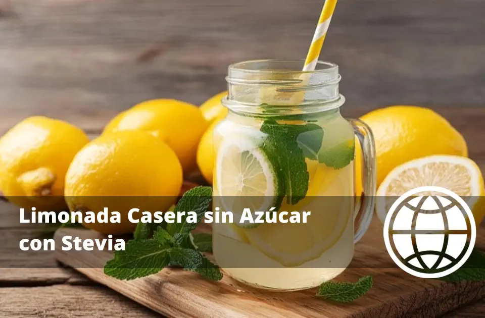 Limonada Casera sin Azúcar con Stevia Proporciones que no Amargan