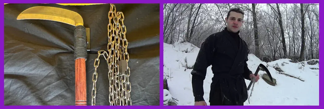 Qué es la Kusarigama la Hoz con Cadena más Temida