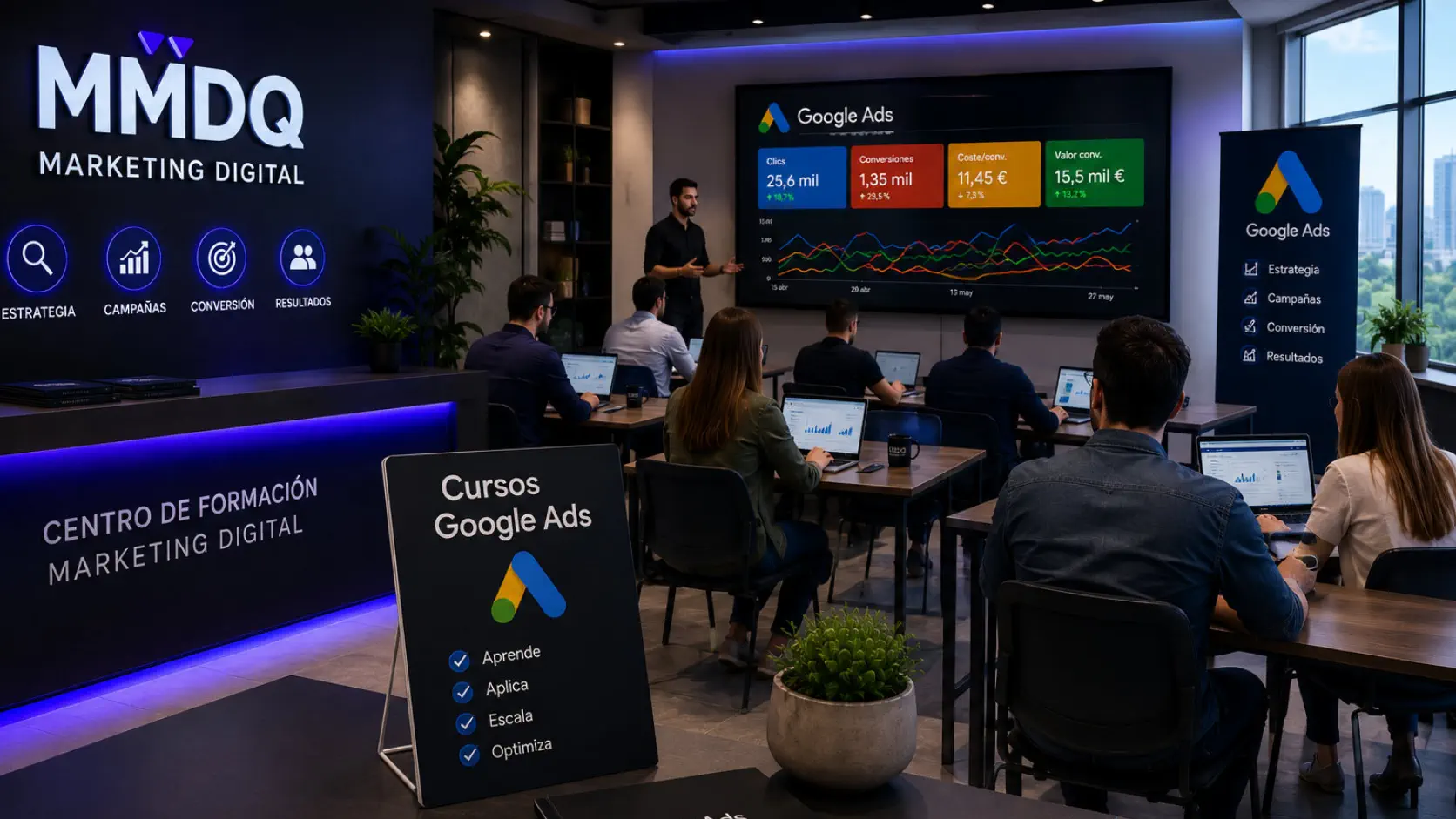 Centros de formación para cursos Google Ads