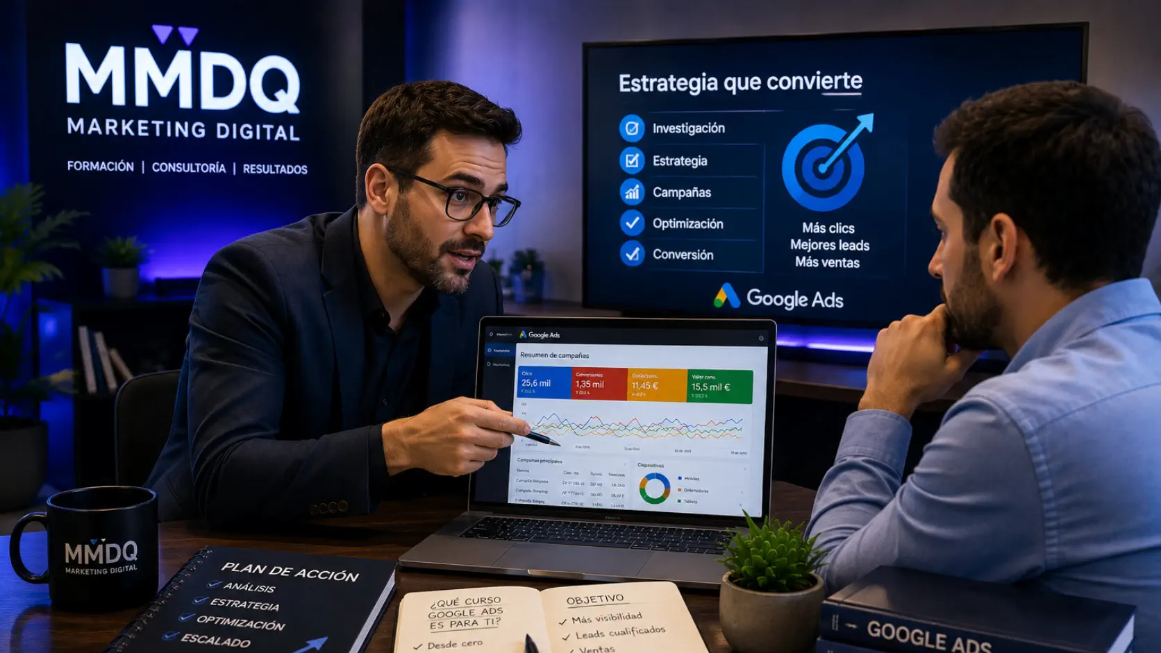 Consultoría para elegir cursos Google Ads y mejorar campañas