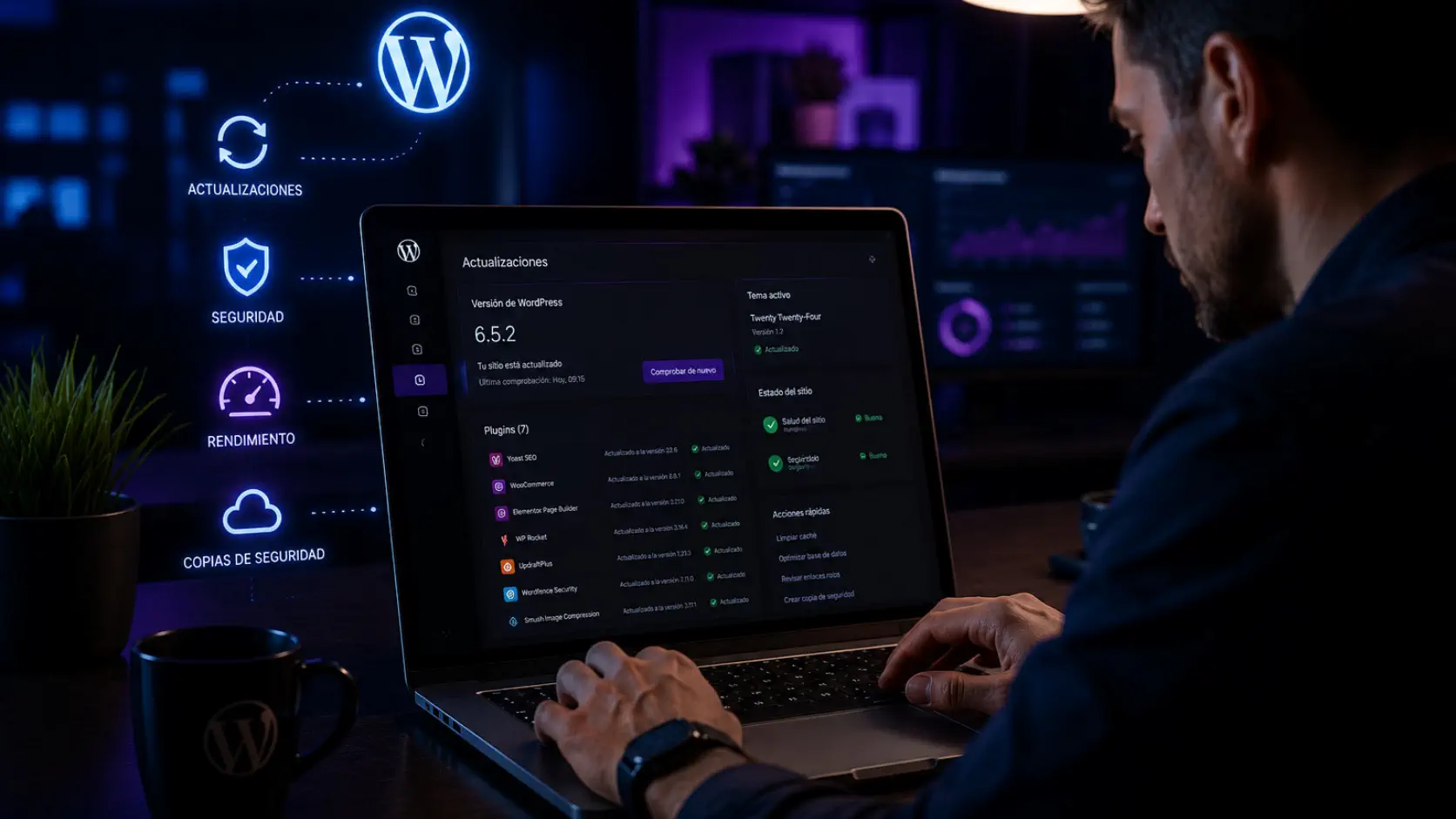 Actualización de plugins y mantenimiento de WordPress