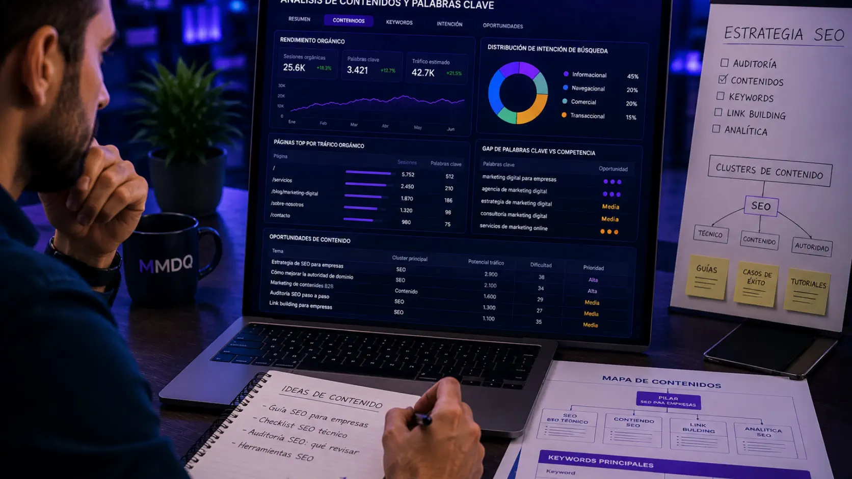 Análisis de contenidos y palabras clave dentro de una auditoría SEO