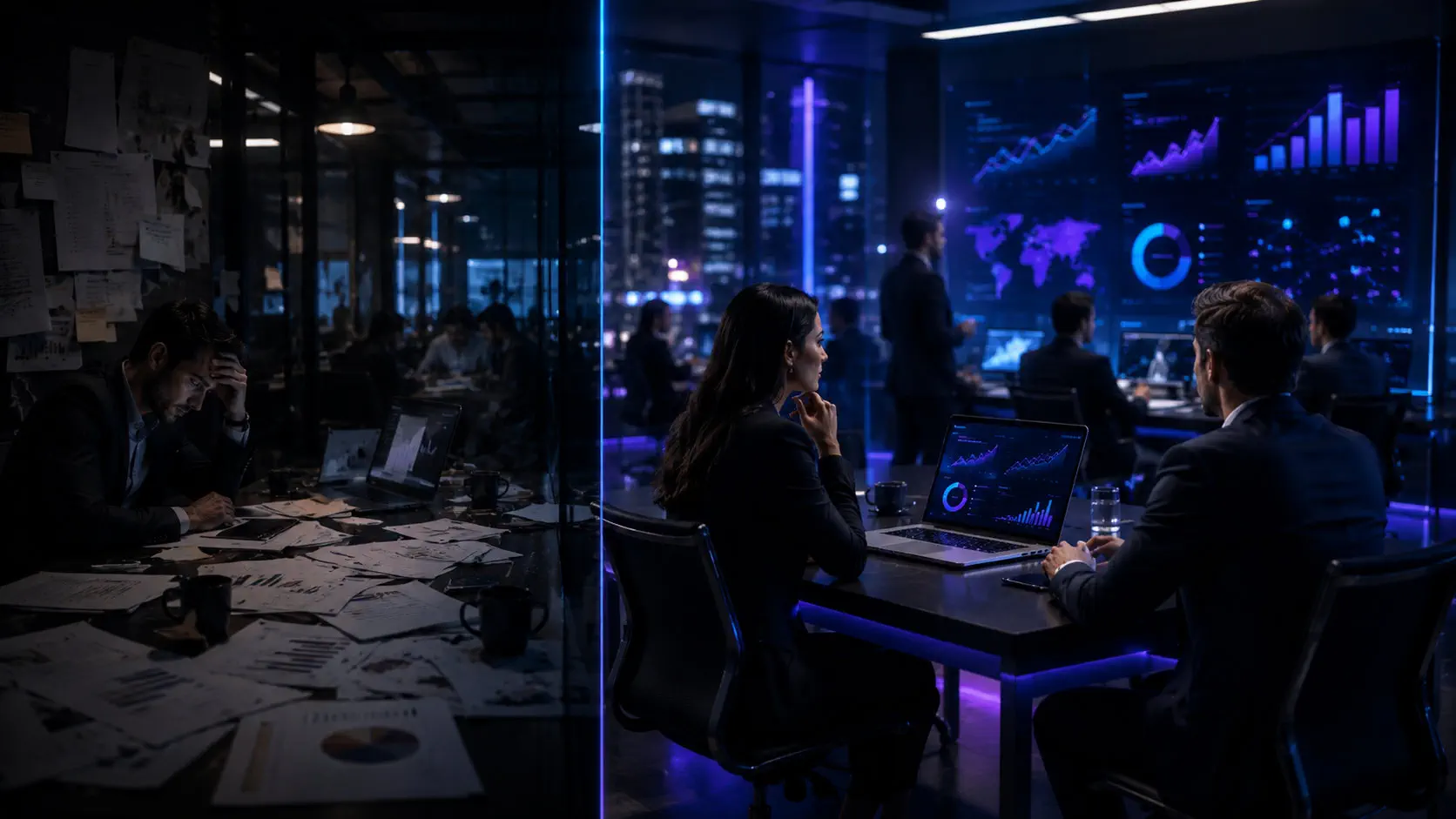 Antes y después de una estrategia digital profesional