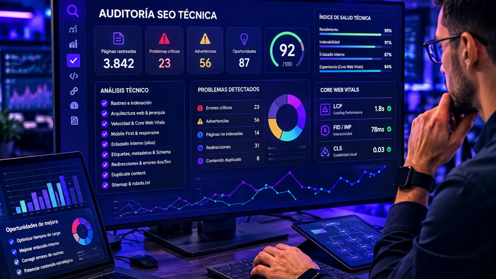 Auditoría SEO técnica para mejorar indexación rendimiento y estructura web