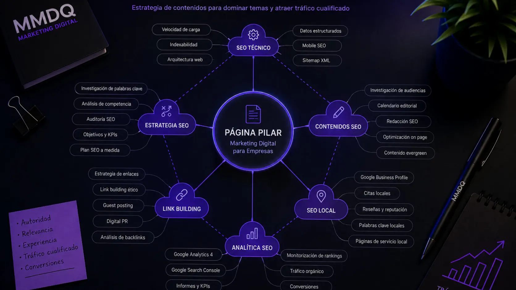 Clusters de contenidos SEO para aumentar la autoridad temática