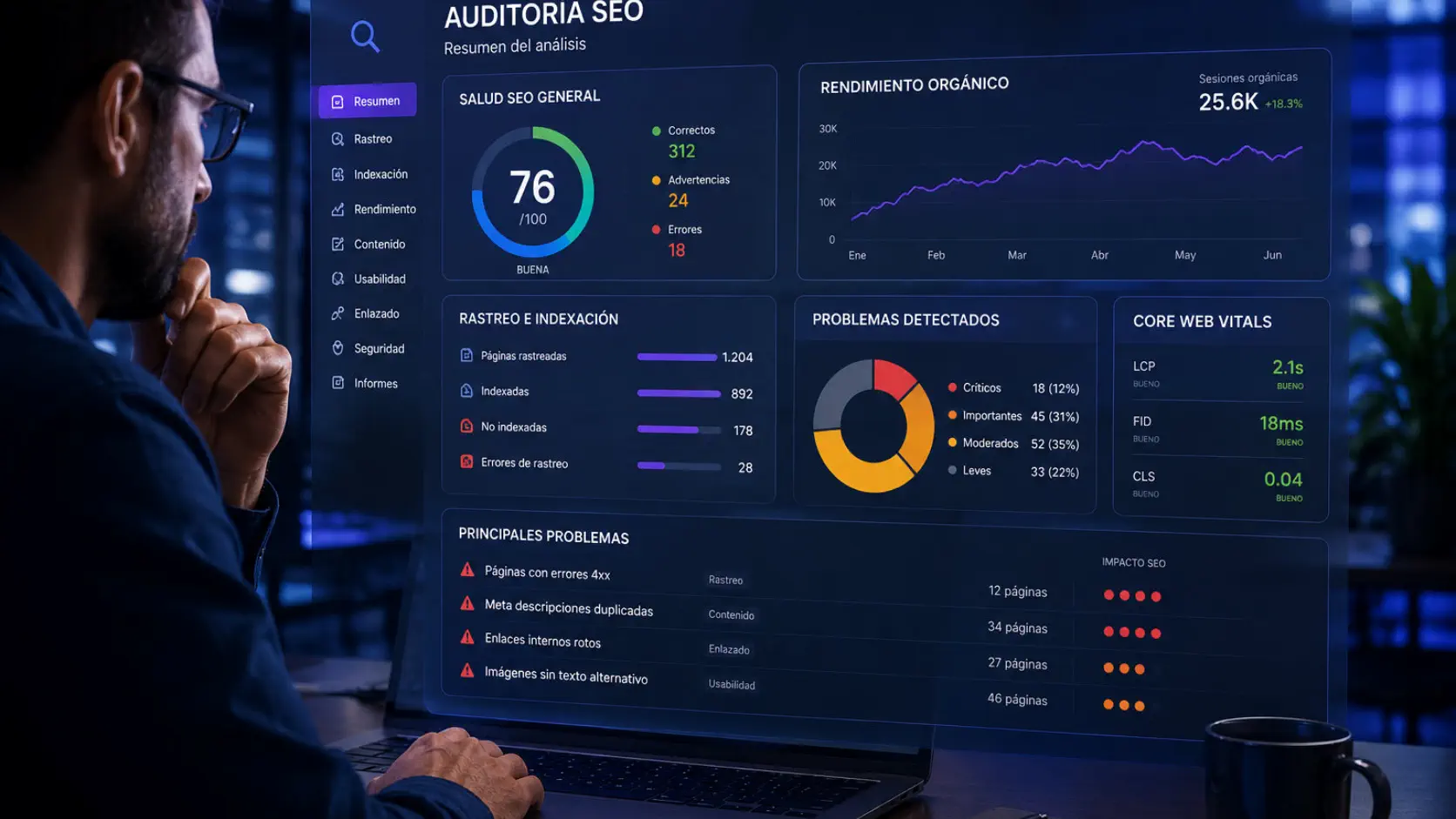 Diagnóstico SEO profesional para detectar errores en una web de empresa