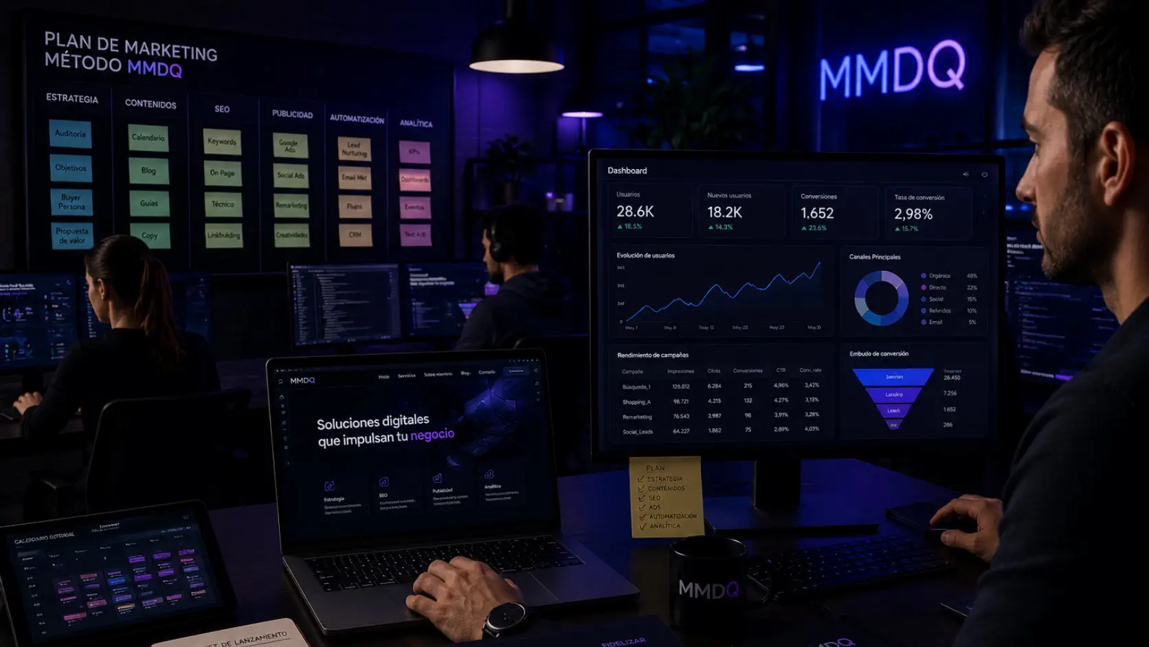 Ejecución de un plan de marketing digital para empresas