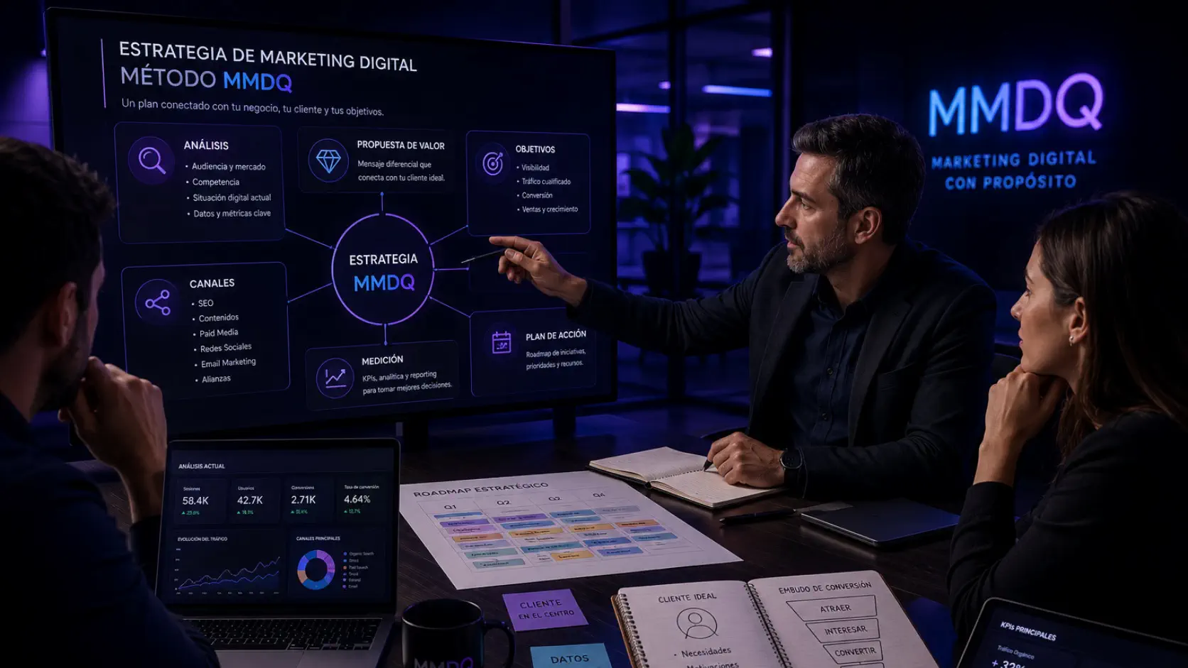 Estrategia de marketing digital dentro del Método MMDQ