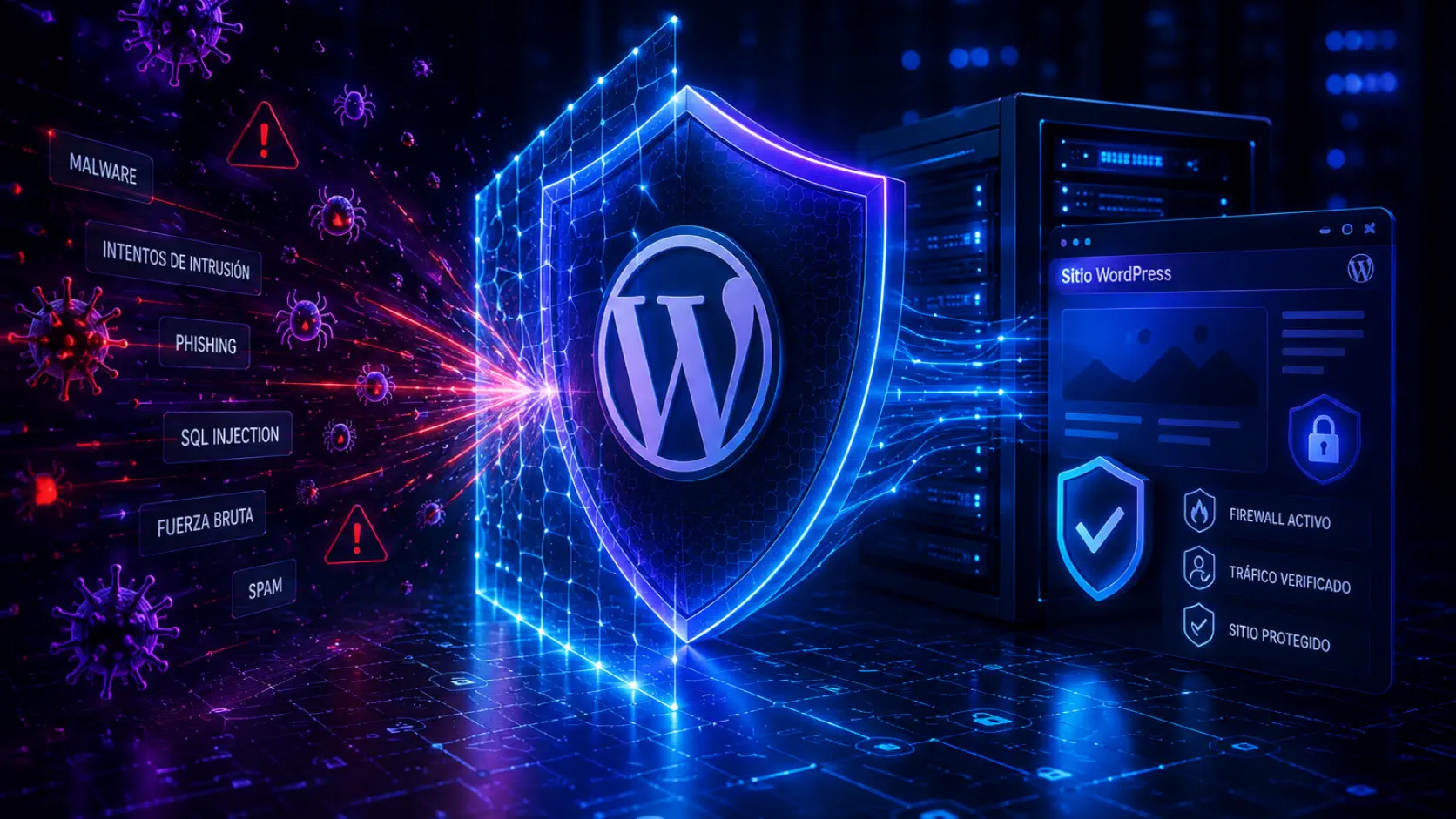 Protección WordPress contra malware firewall y ataques