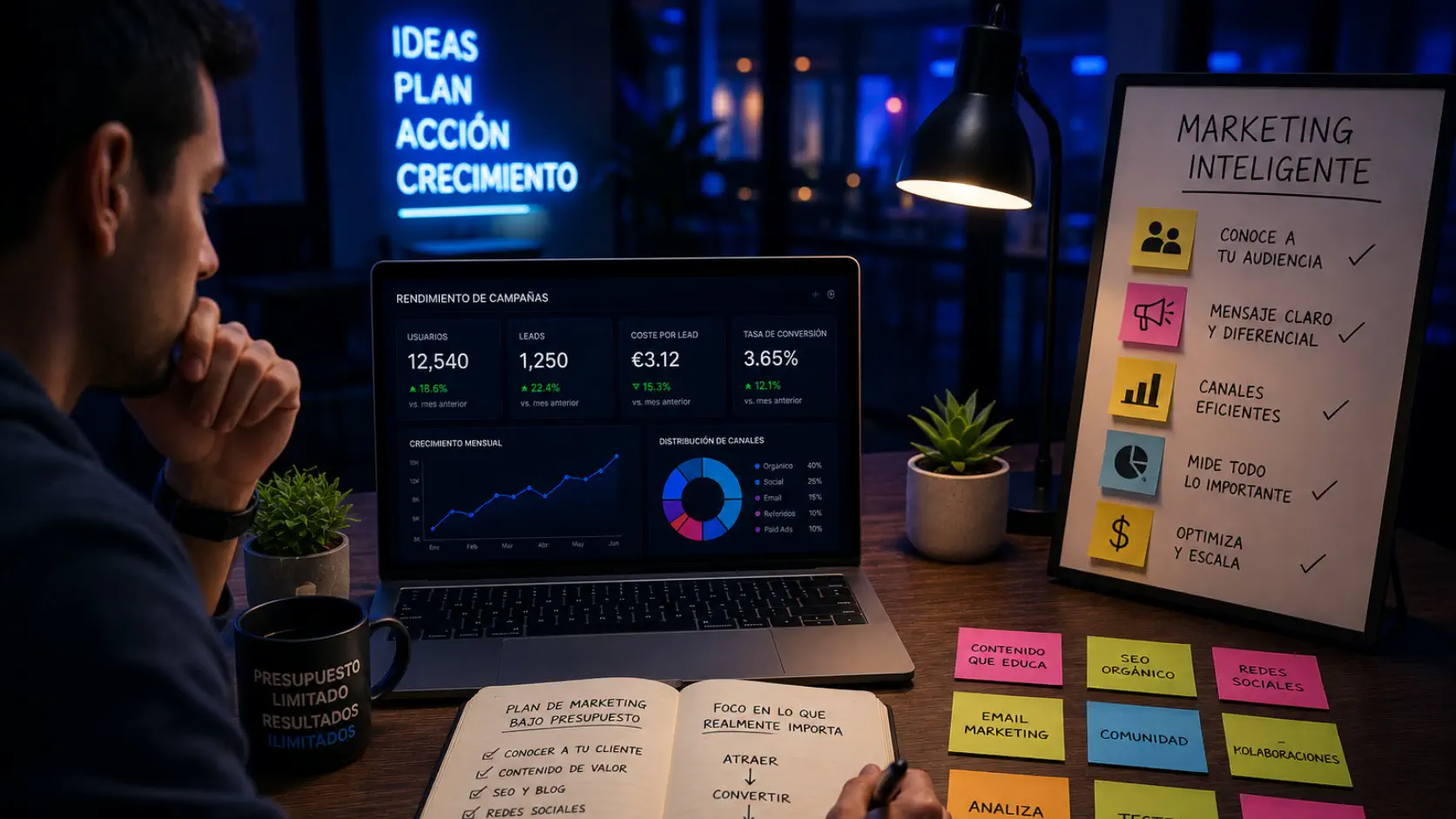 Marketing para startups con bajo presupuesto y planificación de crecimiento