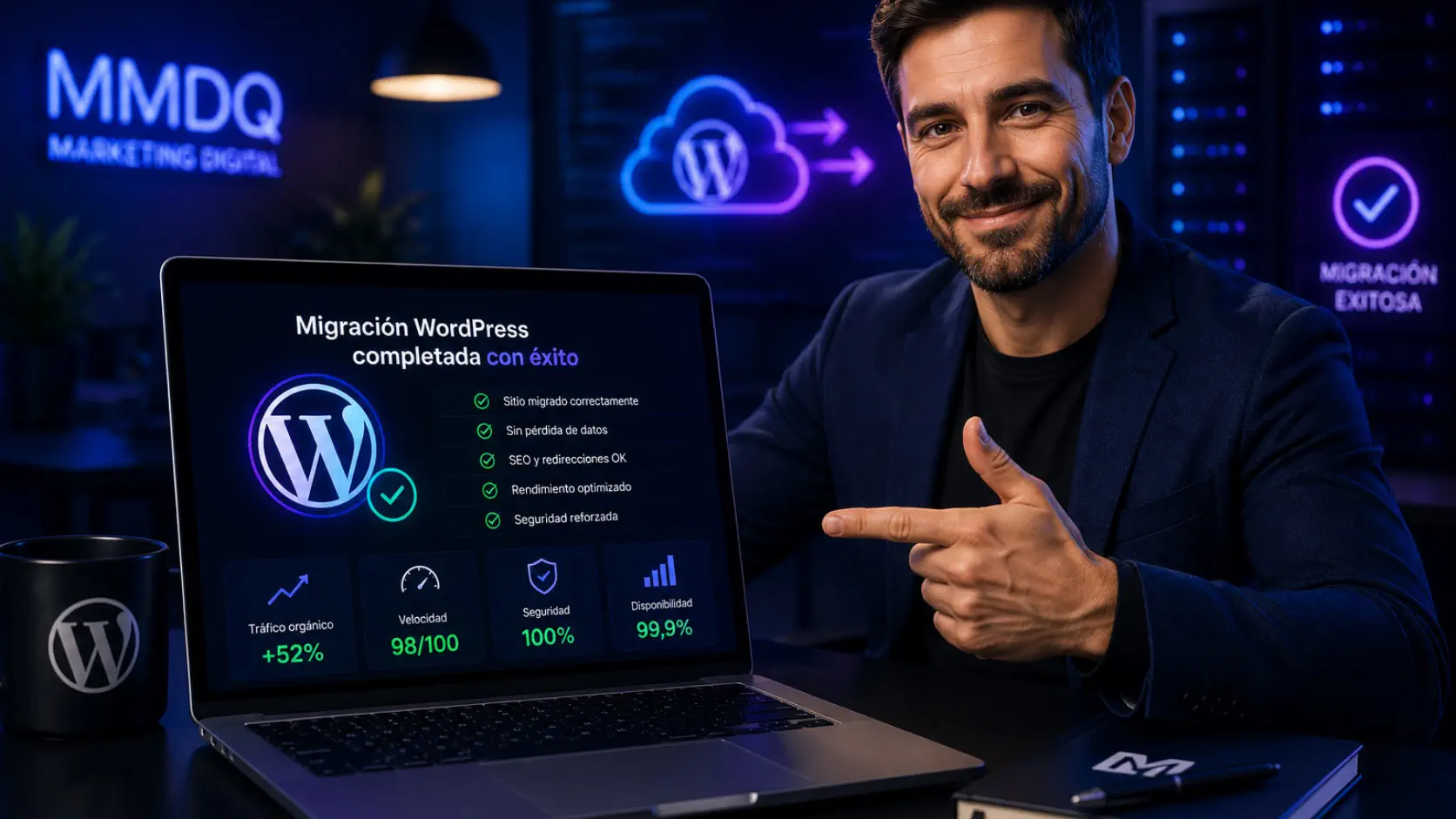 Servicio de migración WordPress segura para empresas