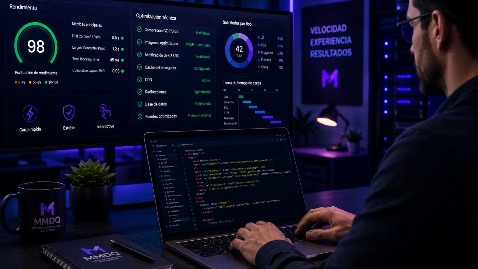 Optimización técnica para mejorar la velocidad web