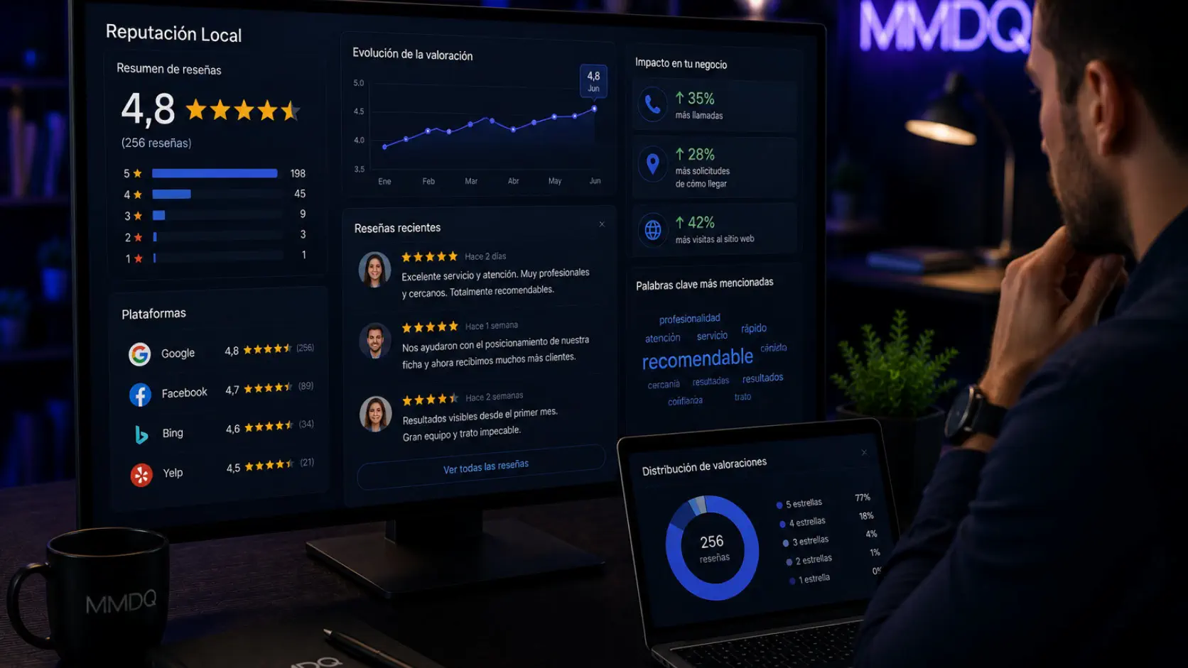 Gestión de reseñas y reputación online para SEO local