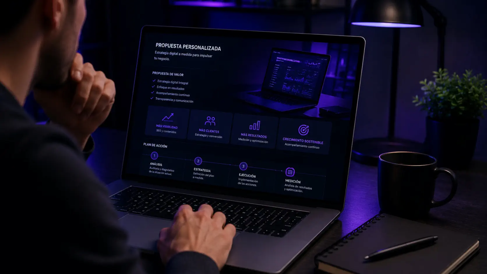 Propuesta personalizada de marketing digital y diseño web para empresas